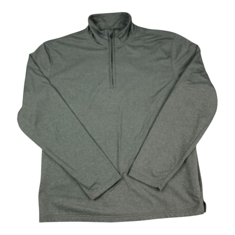 Bobby Jones Golf Performance 1/4 Zip Pullover Top, Gray, Men’s Size Large